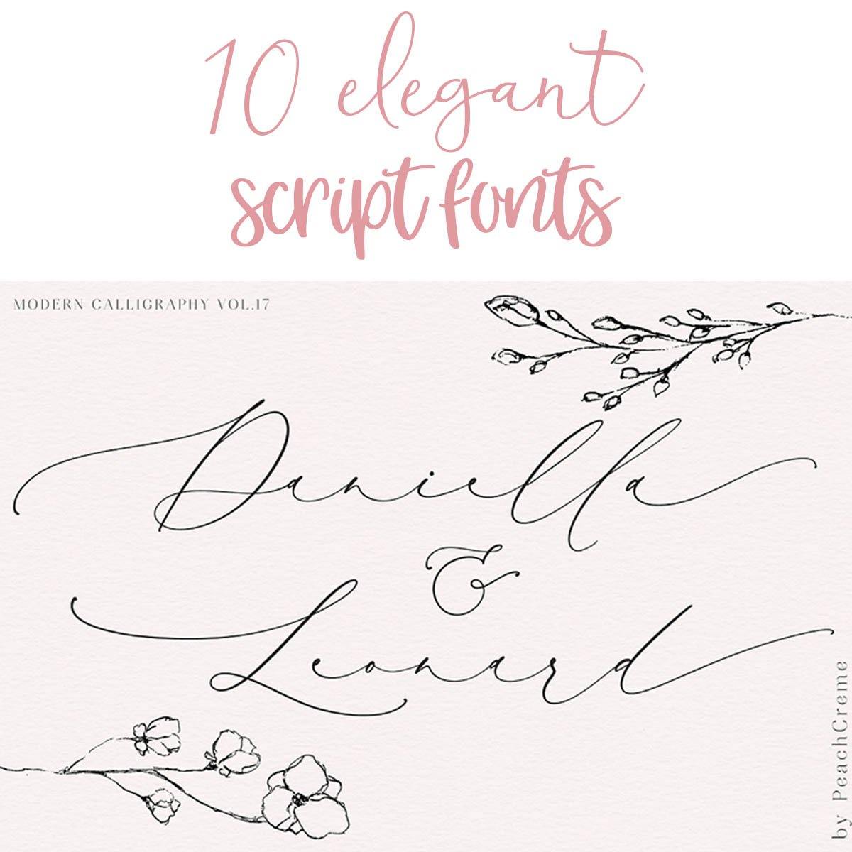 10 Elegant Script Fonts Jordynalisondesigns