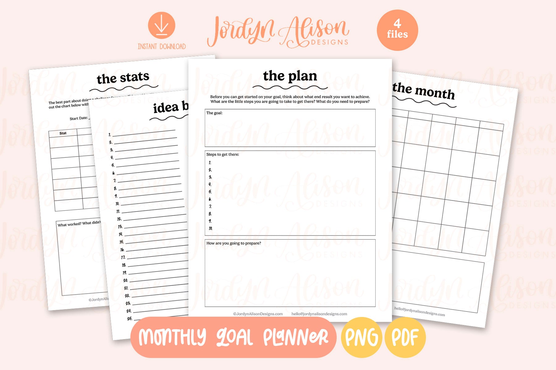 Monthly Goal Planner