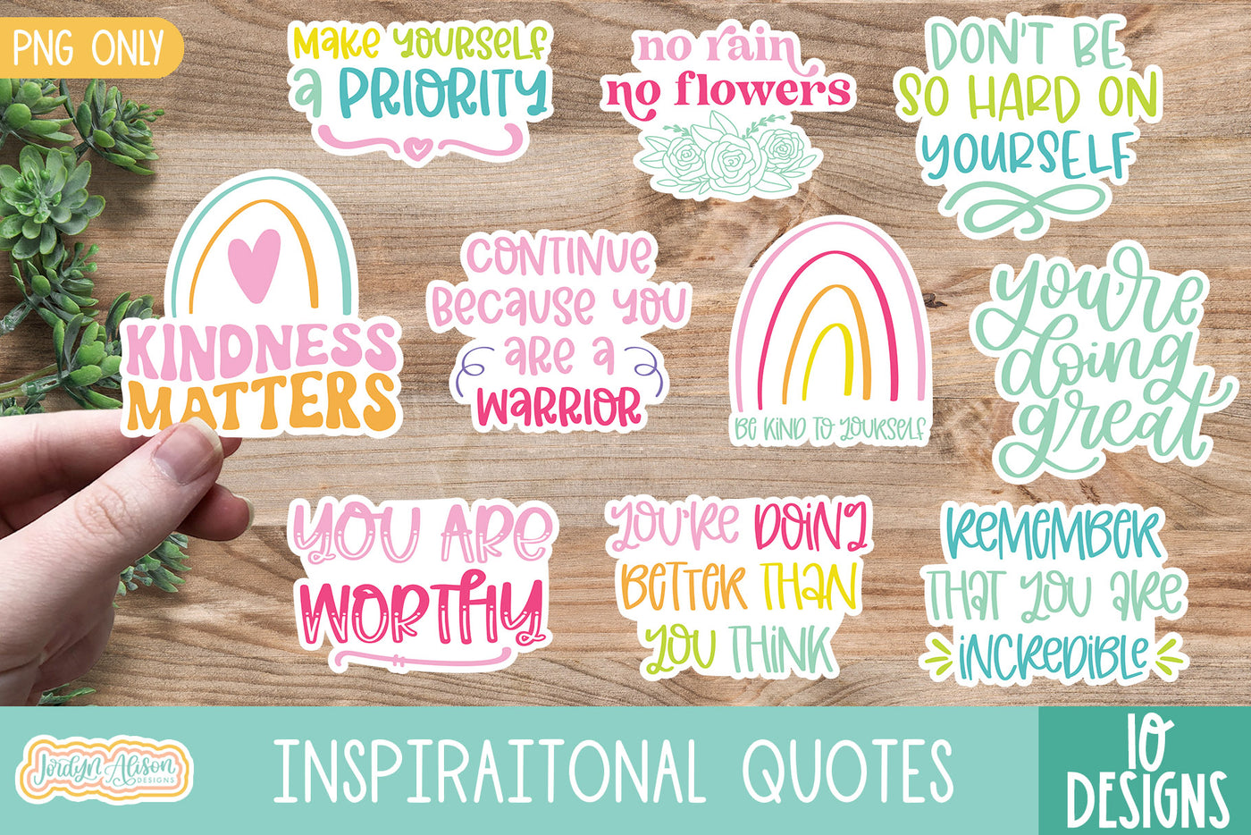 Inspirational Quotes Sticker Bundle Vol 1