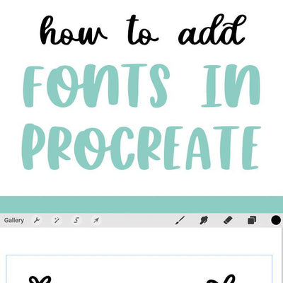 How To Install Fonts on the iPad with Procreate