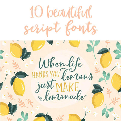 10 Beautiful Script Fonts