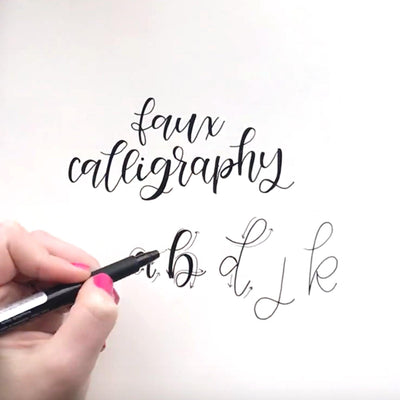 Faux Calligraphy For Beginners