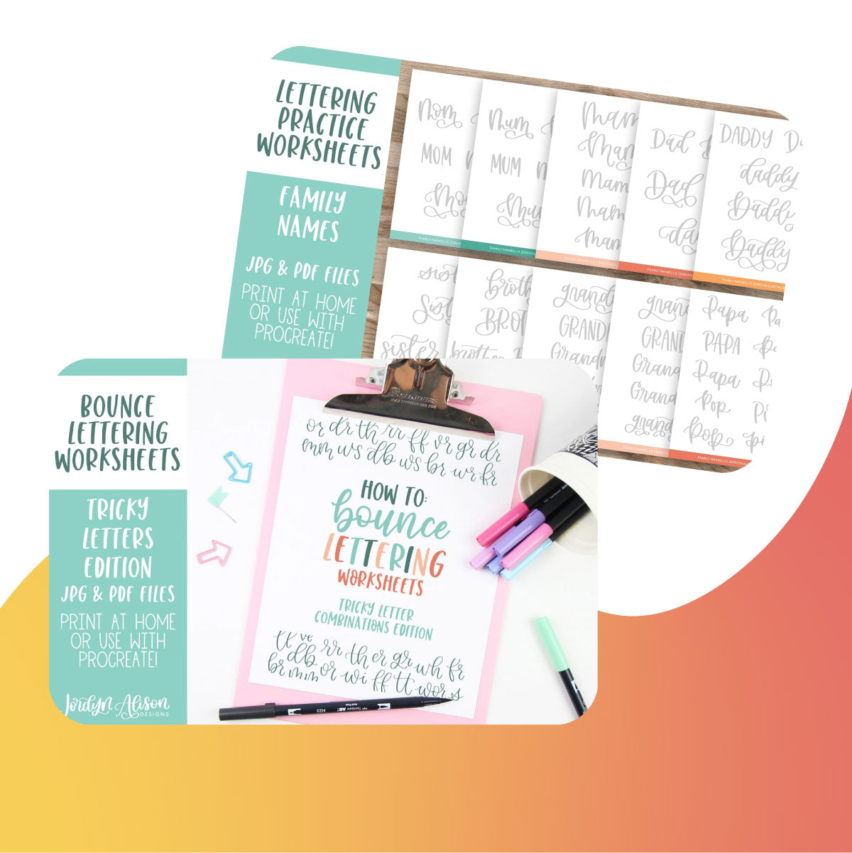 Lettering Practice Sheets | Printable Lettering Worksheets ...