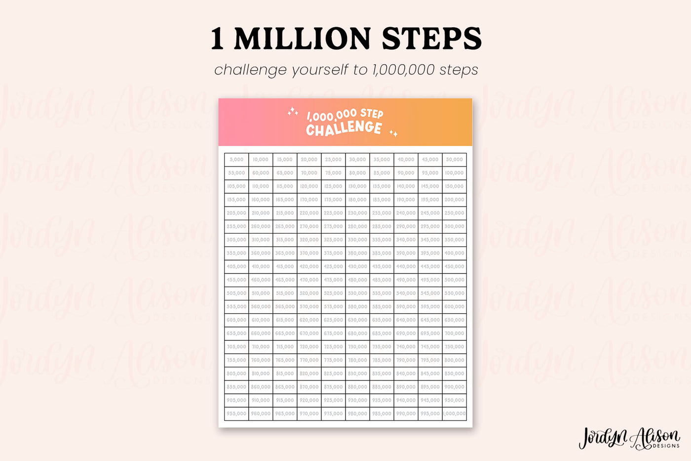 1 Million Steps Tracker