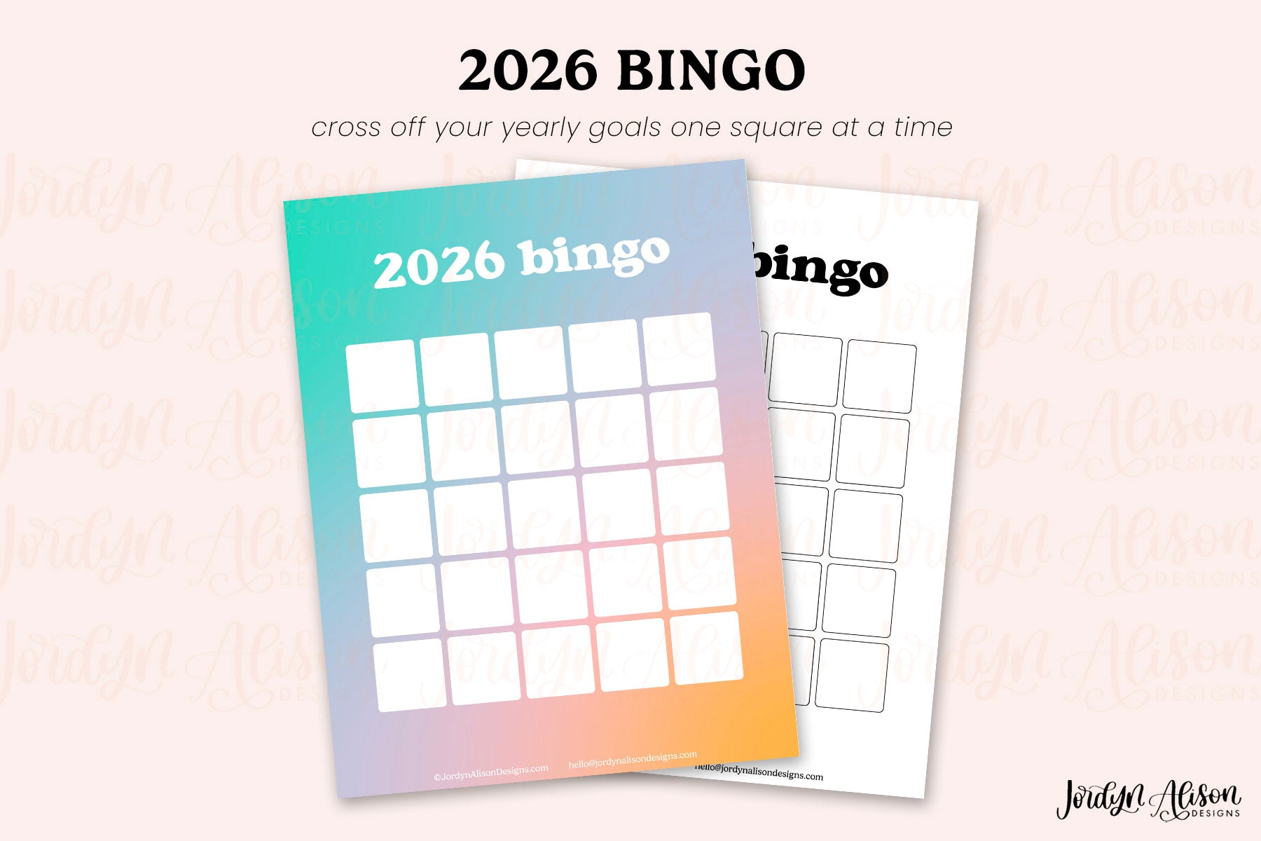 2026 Bingo Printable