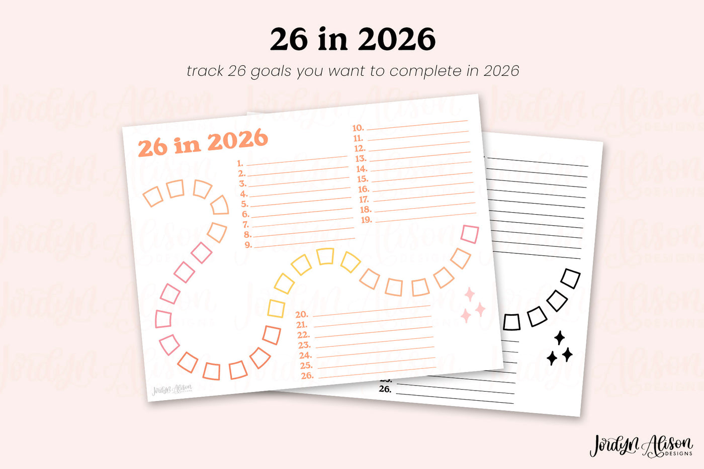 26 in 2026 List Printable