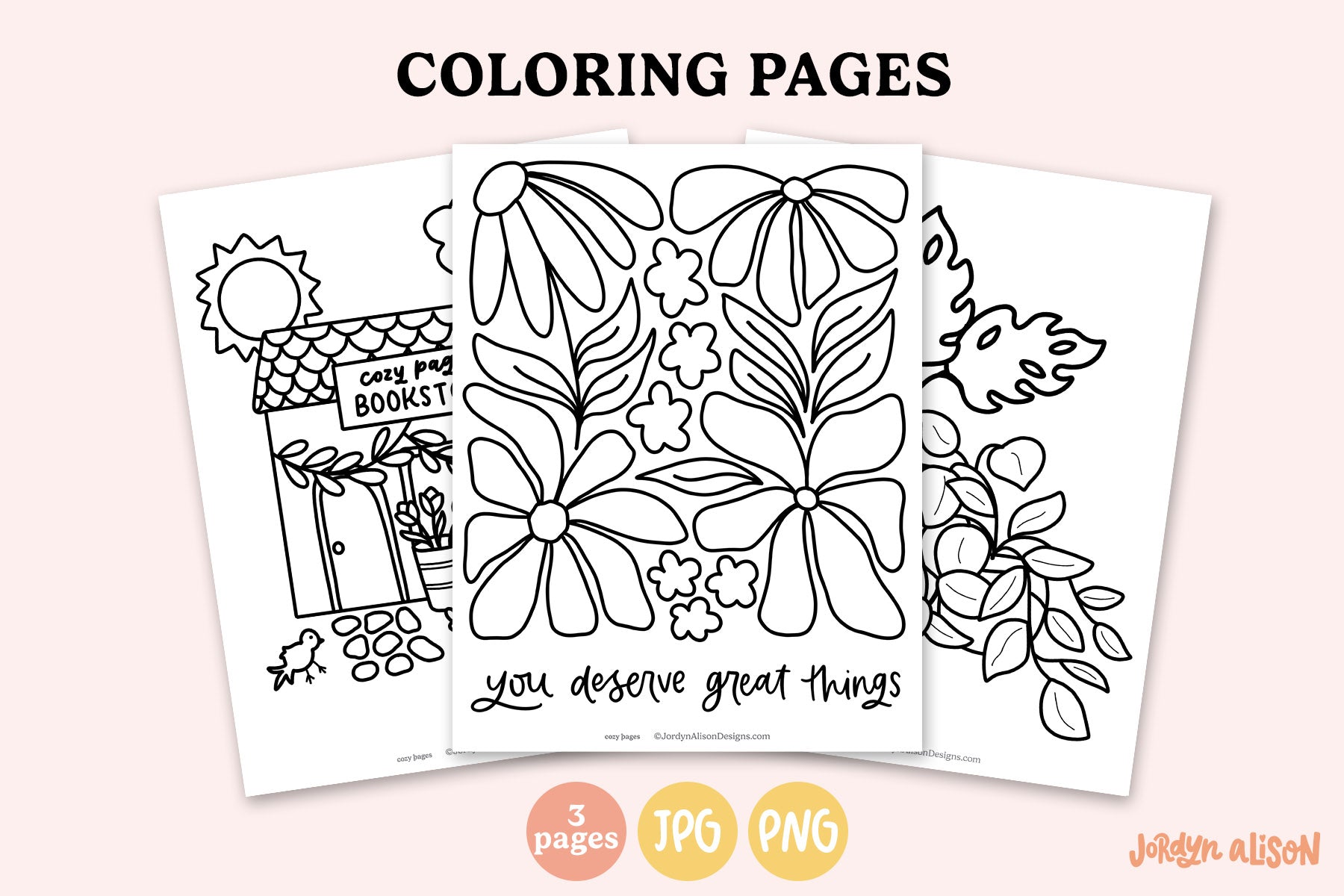 3 Spring Garden Coloring Pages