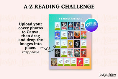 A-Z Reading Challenge (Canva Template)
