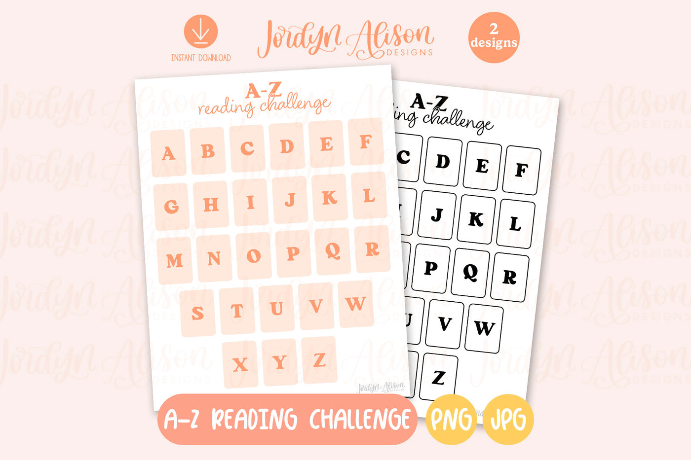 A-Z Reading Challenge Printable