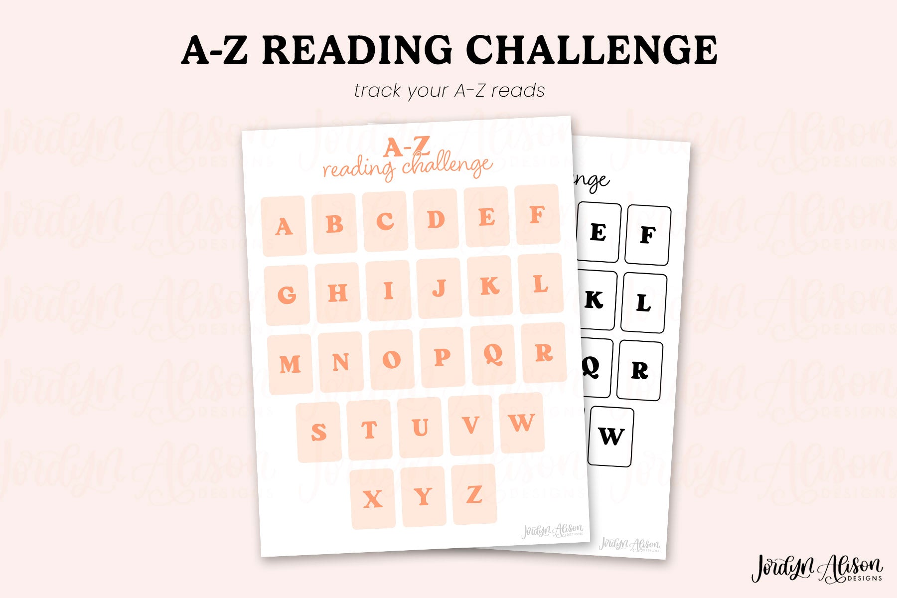 A-Z Reading Challenge Printable