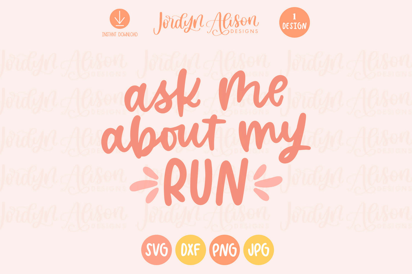 Ask Me About My Run SVG