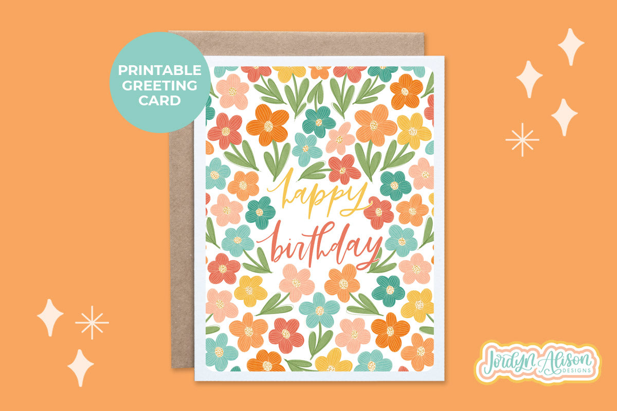 Birthday Printable Card Bundle Vol 1