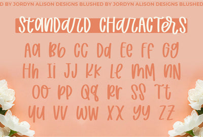 Blushed | Thick Marker Font