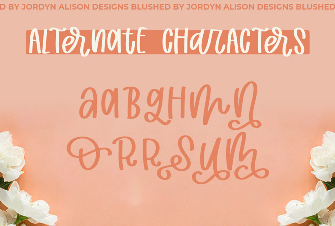 Blushed | Thick Marker Font