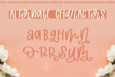 Blushed | Thick Marker Font