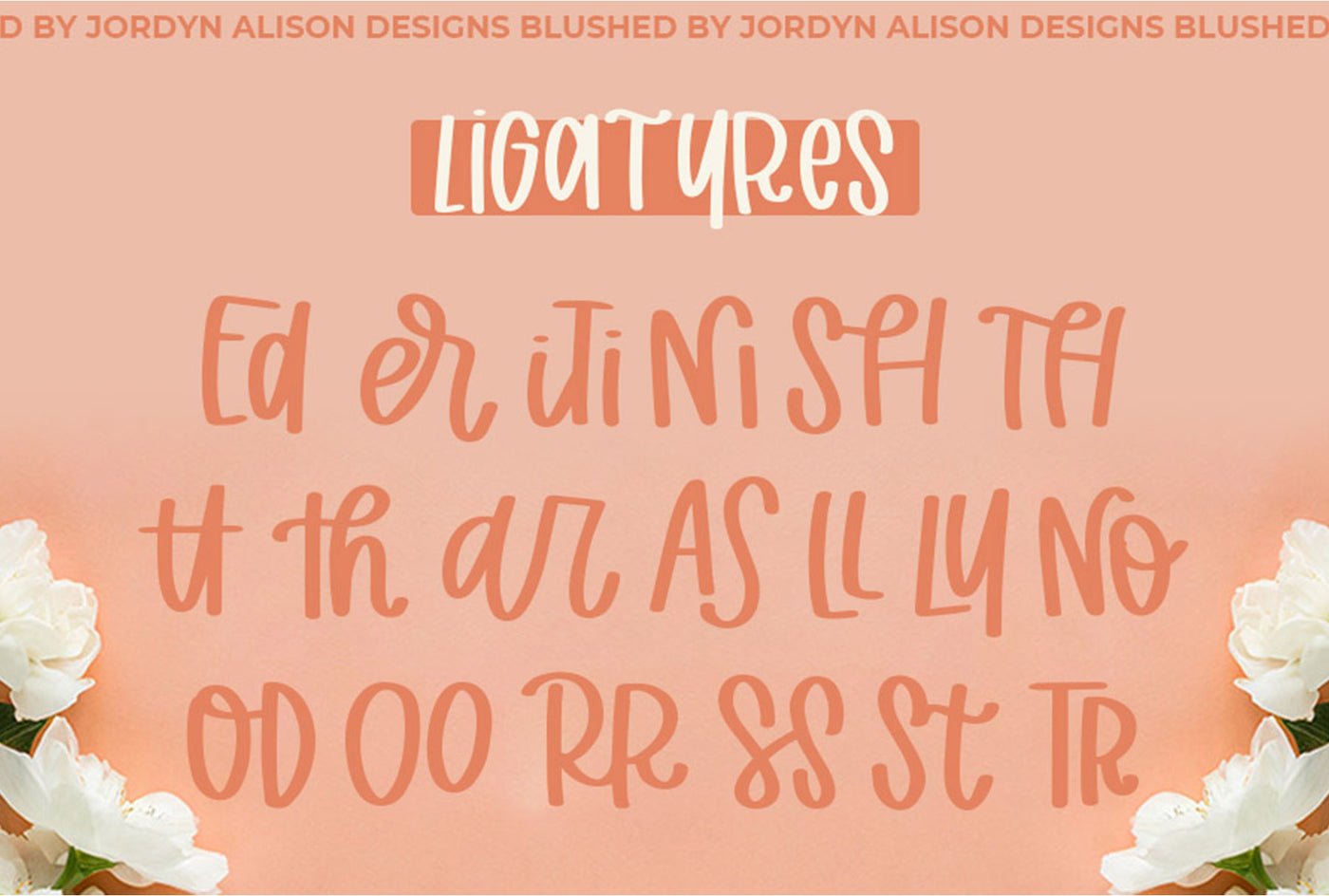 Blushed | Thick Marker Font
