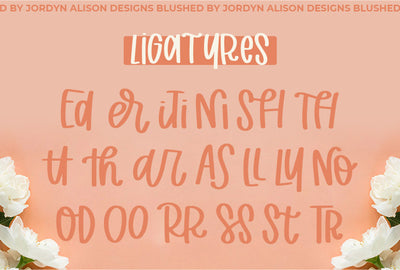 Blushed | Thick Marker Font