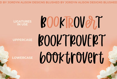 Blushed | Thick Marker Font