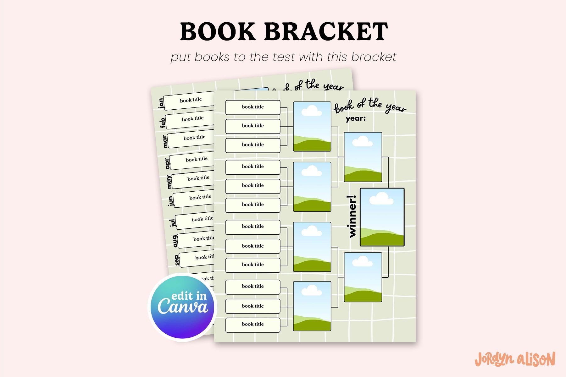 Book Bracket (Canva Template)