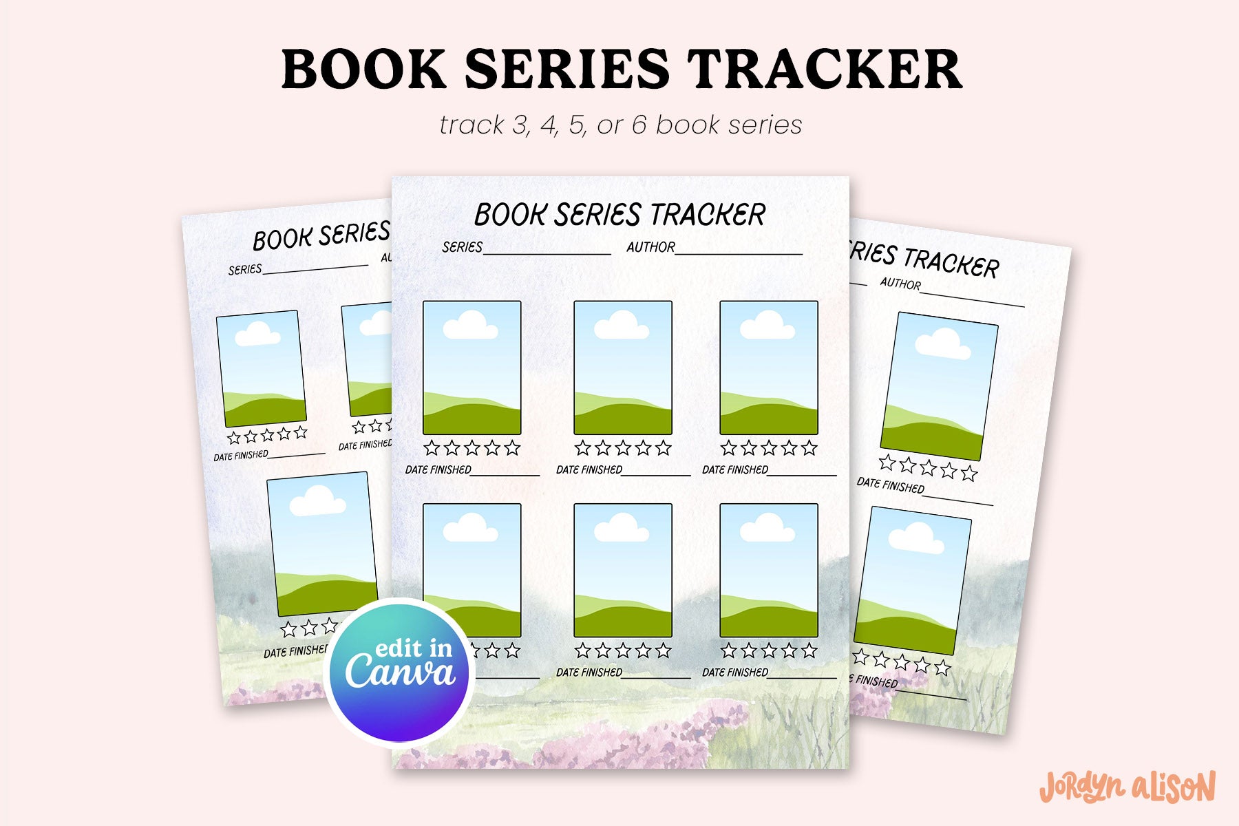 Book Series Tracker (Canva Template)