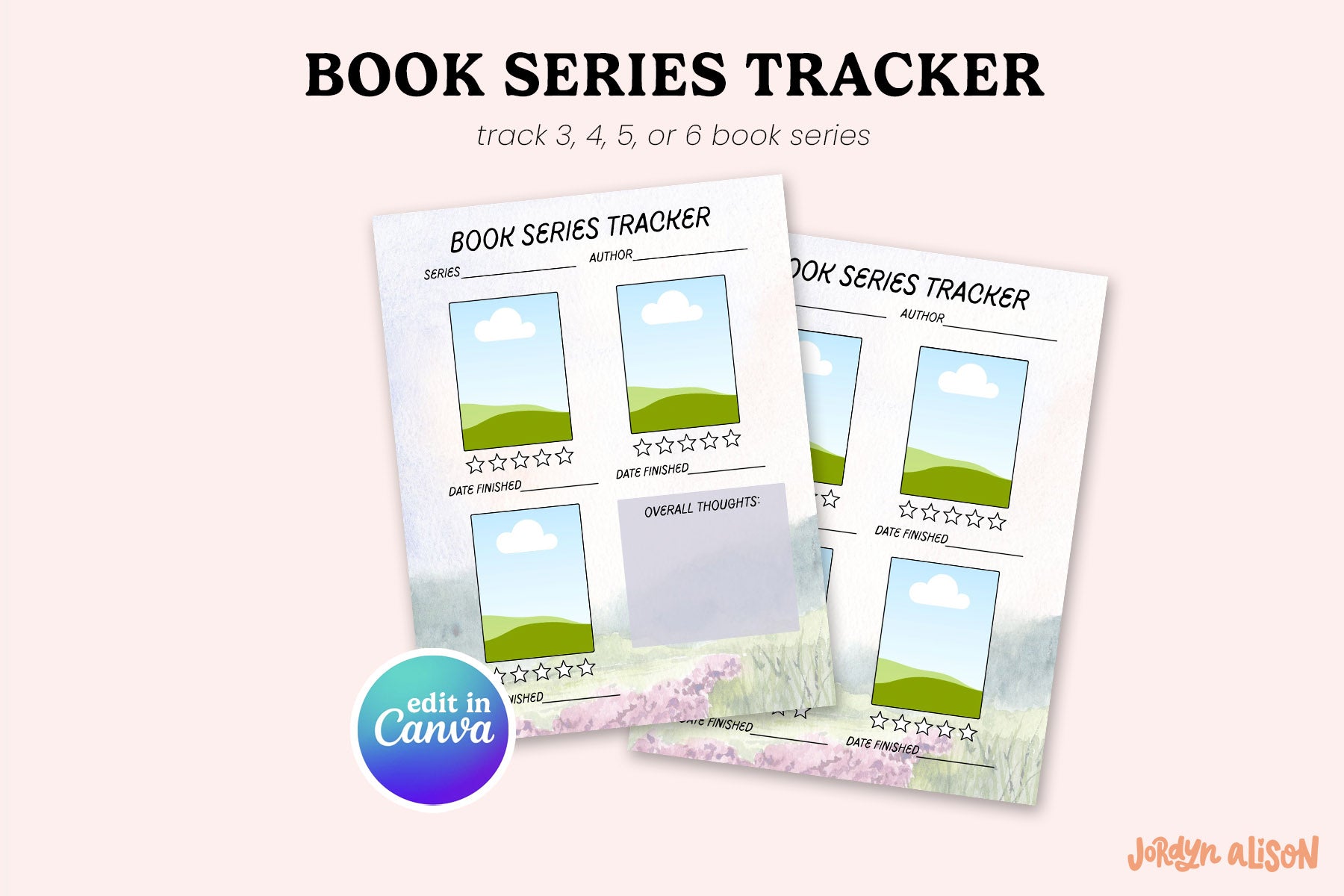 Book Series Tracker (Canva Template)