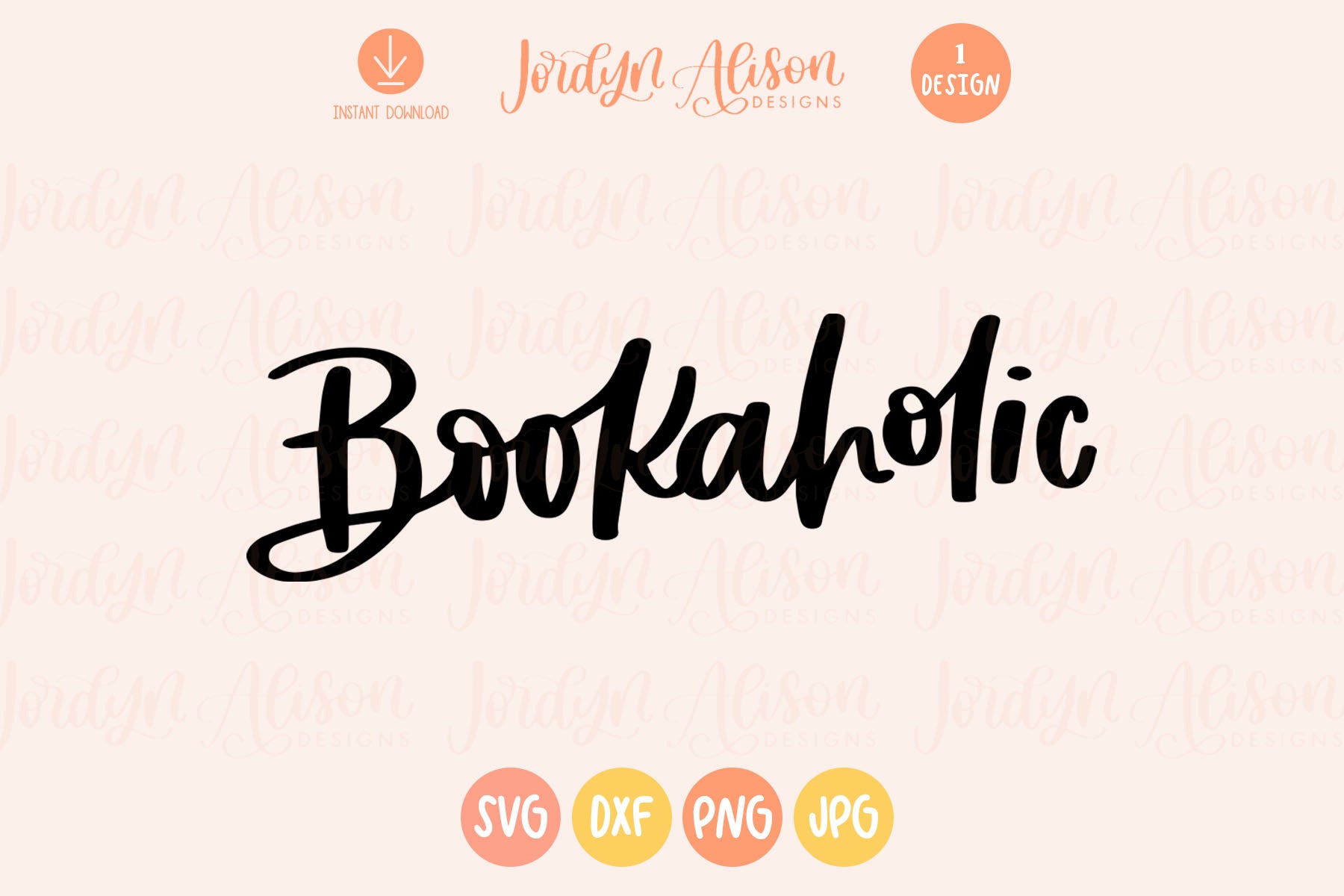 FREE Bookaholic SVG for Cricut | Bookish SVG – JordynAlisonDesigns