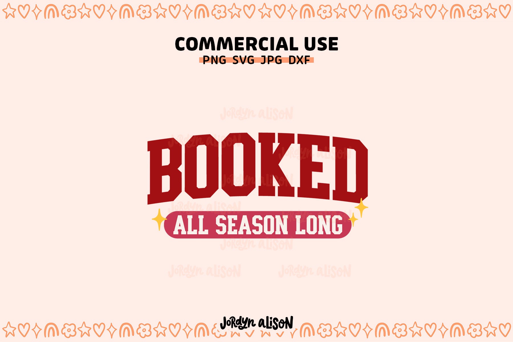 Booked All Season SVG