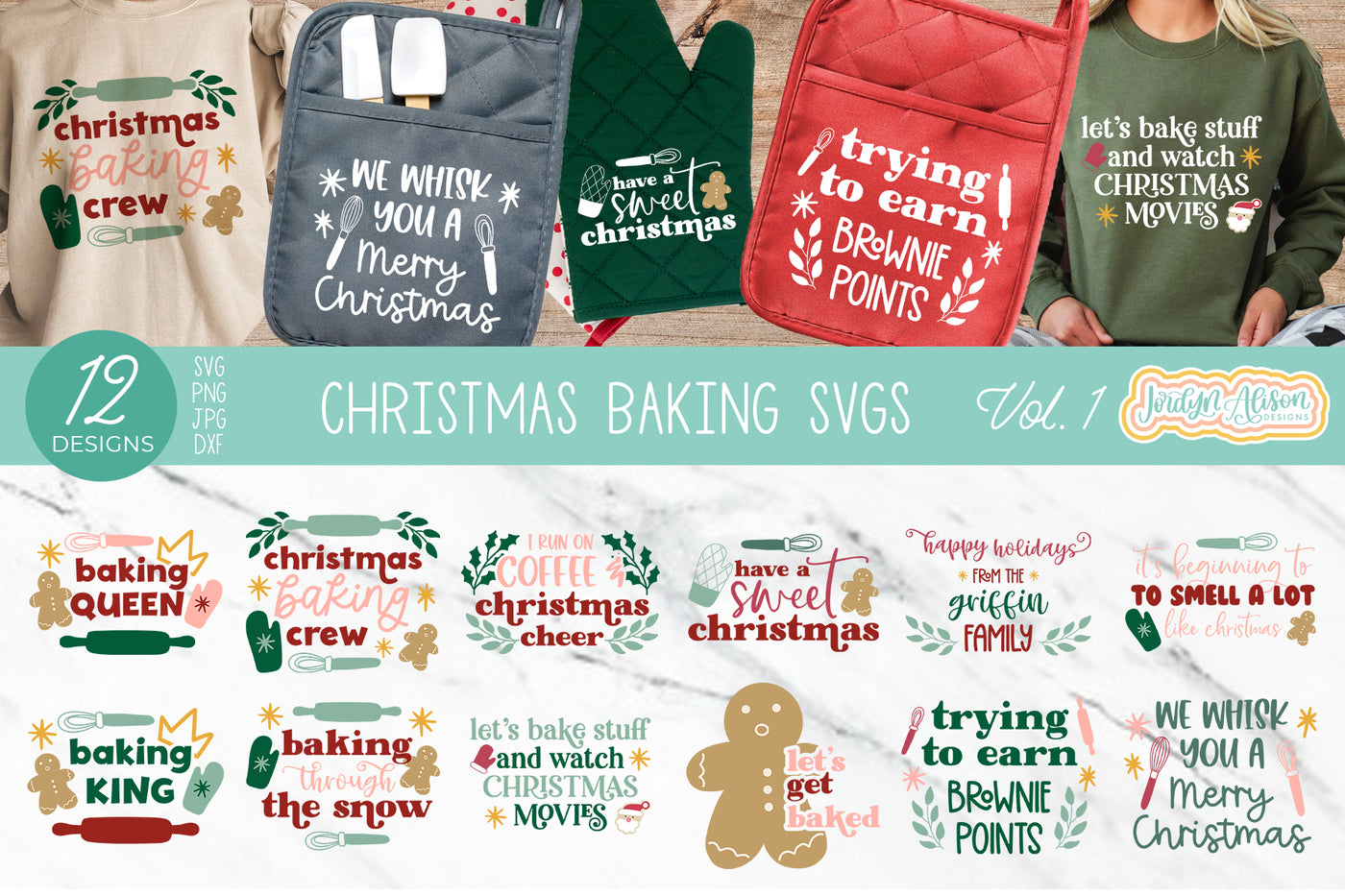 Christmas Baking SVG Bundle Vol 1