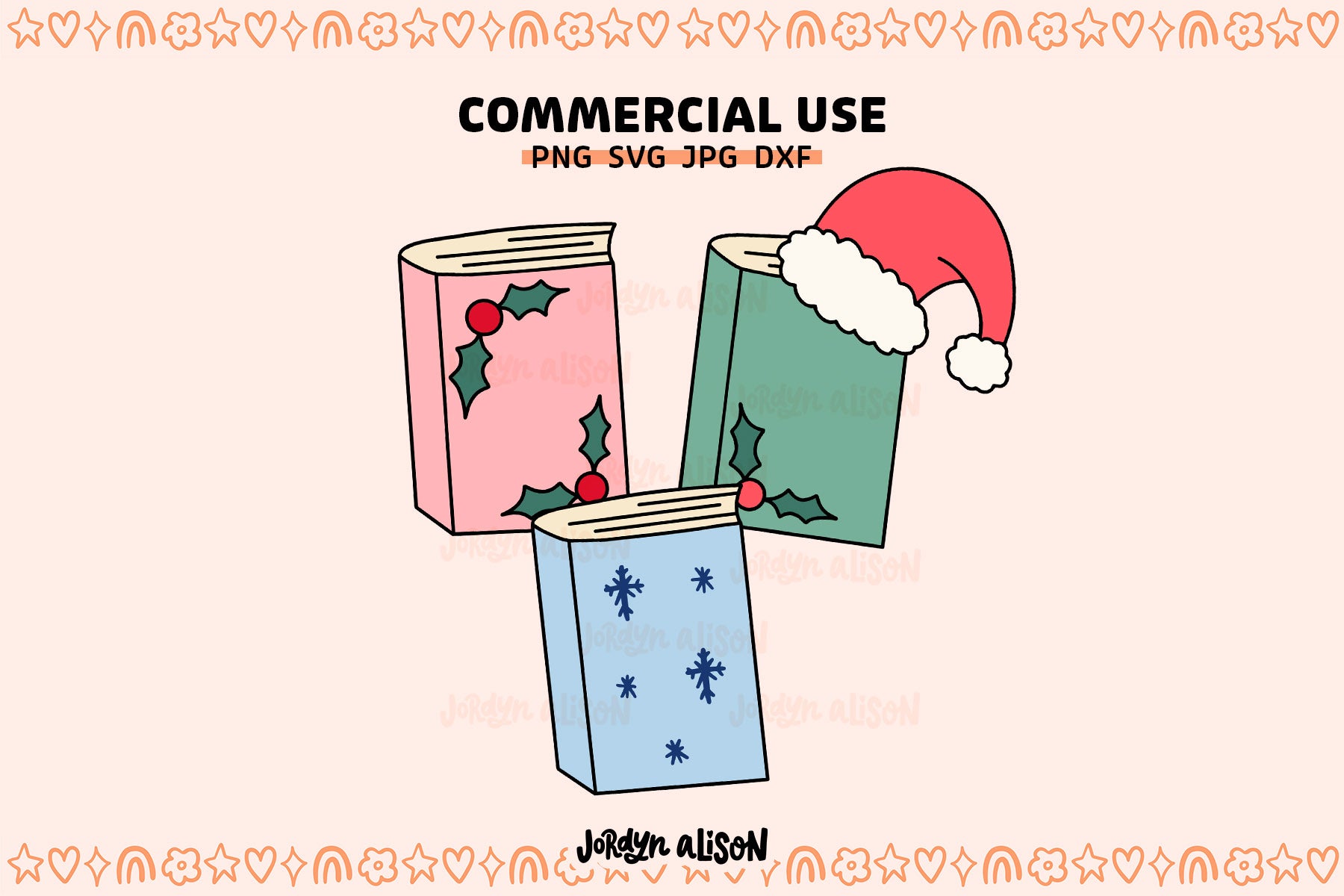Christmas Books SVG