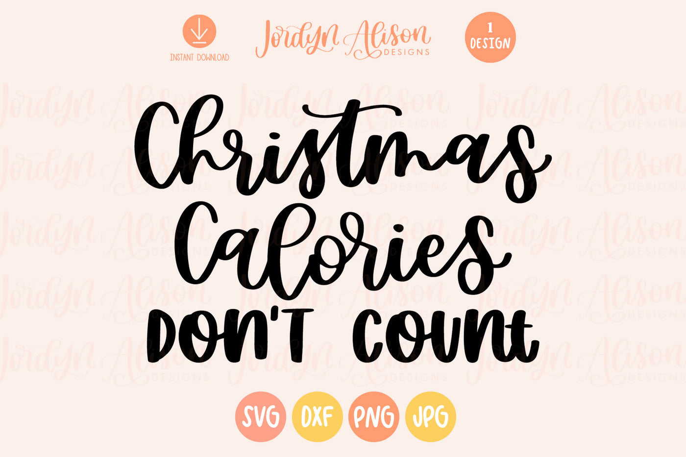 Christmas Calories Don't Count SVG