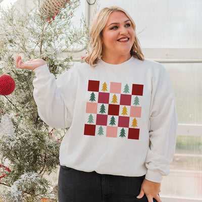 Christmas Checkerboard Sweatshirt