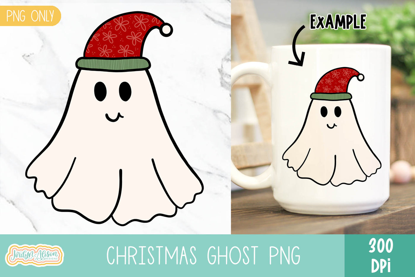 Christmas Ghost Sublimation
