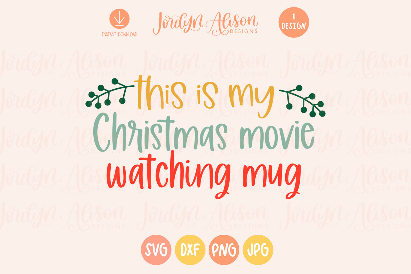 Christmas Movie Mug SVG