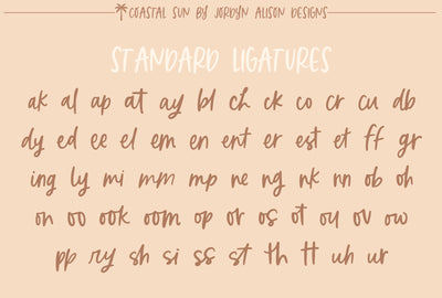 Coastal Sun Font