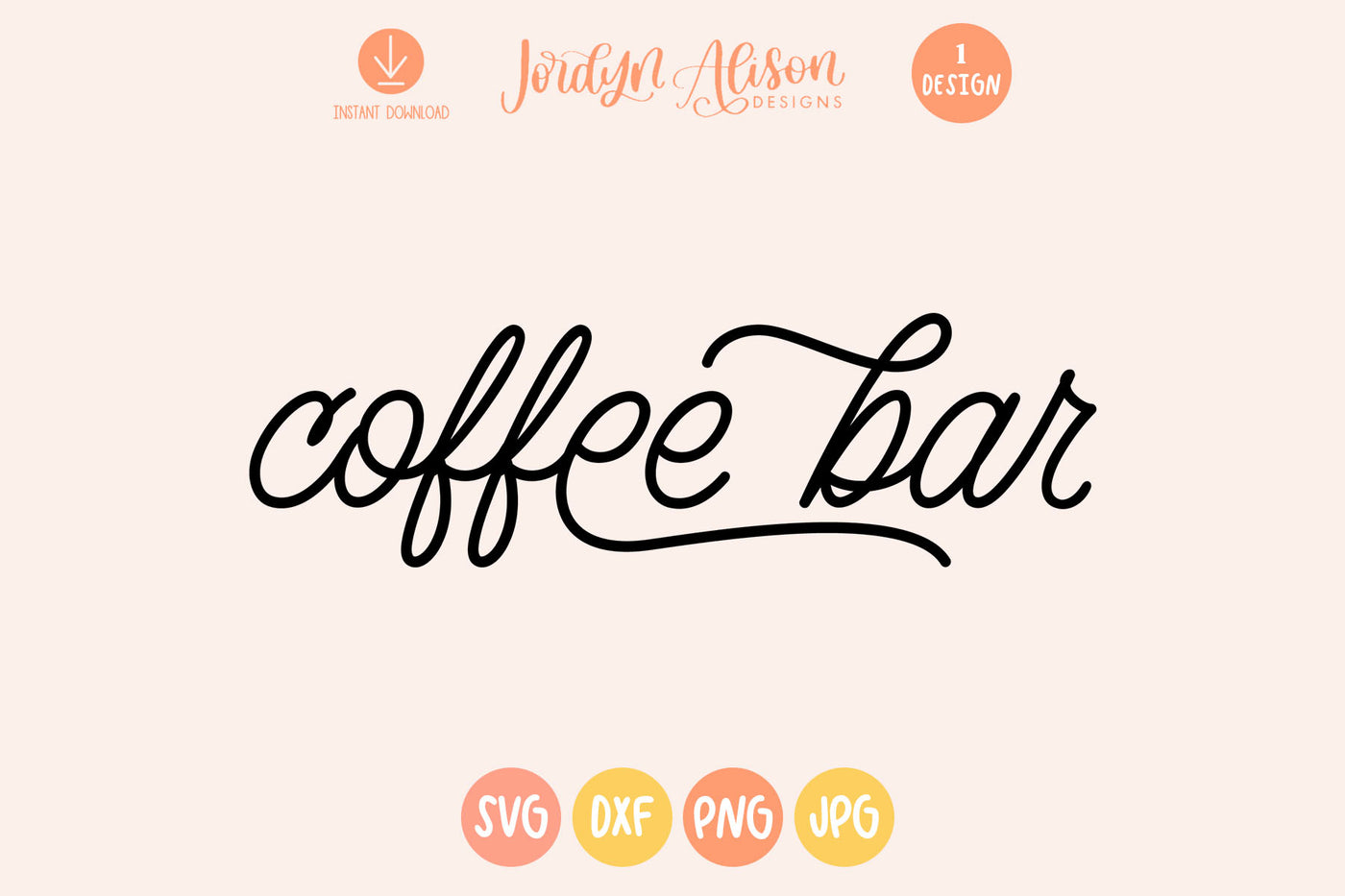 Coffee Bar SVG