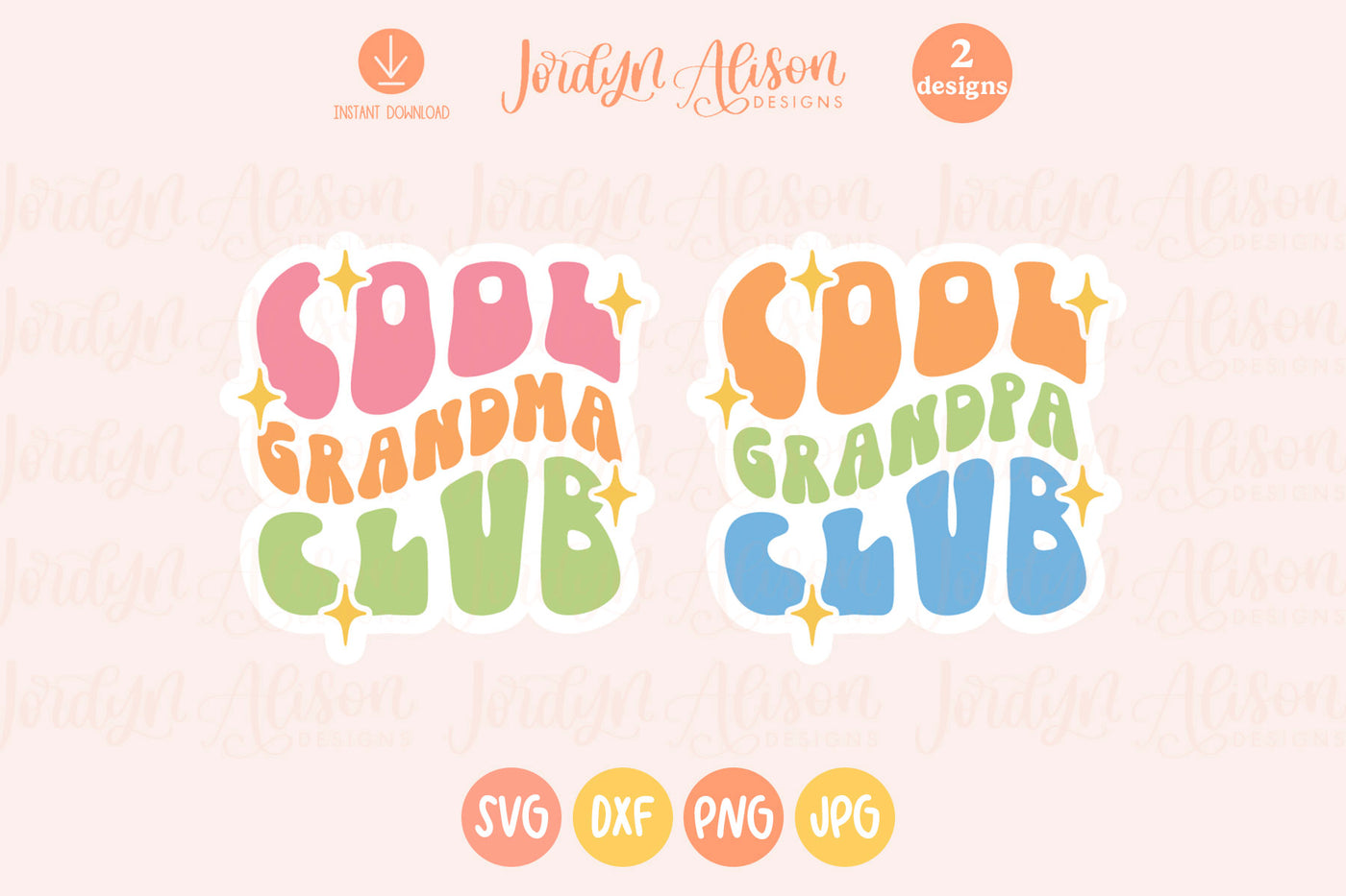 Cool Grandparents Club SVG