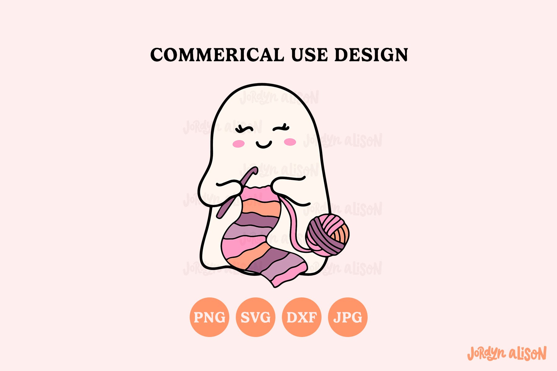 Crochet Ghost SVG