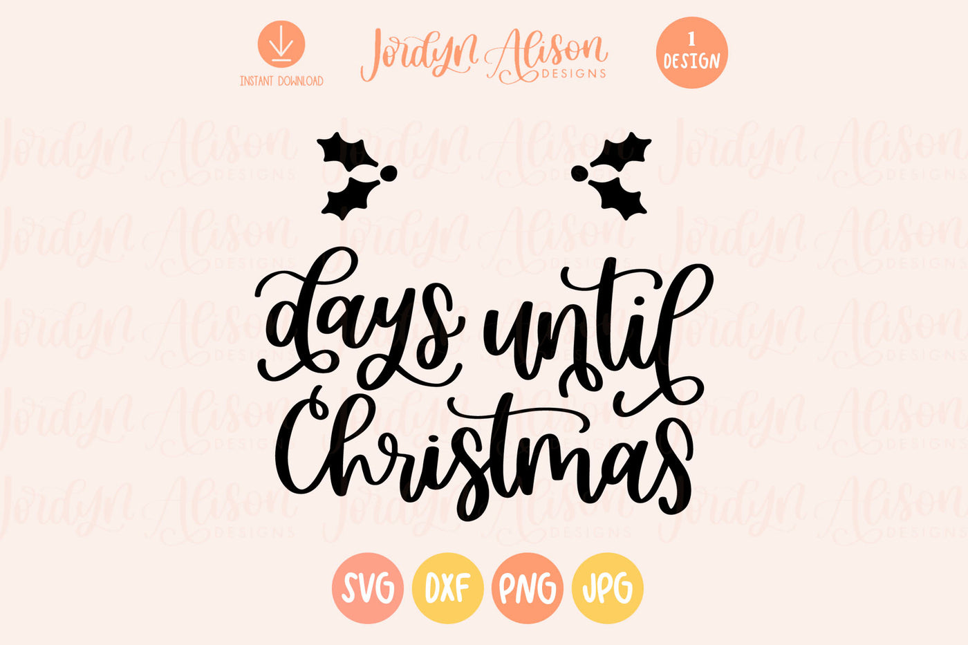 Days until Christmas Countdown Christmas SVG
