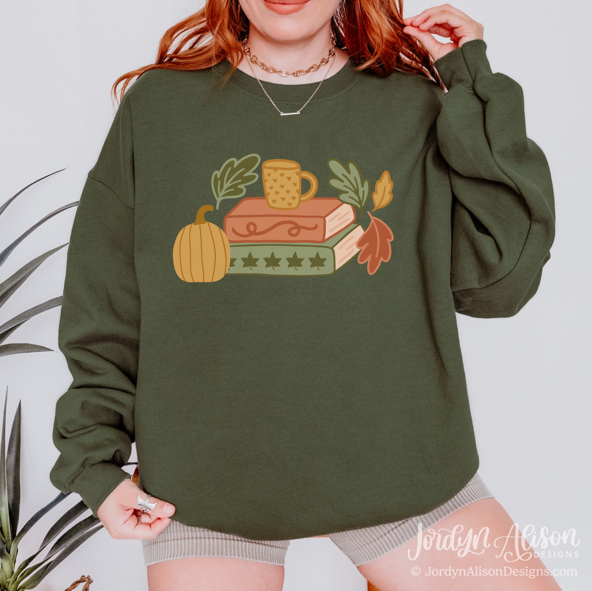 Fall Book Stack Sweatshirt