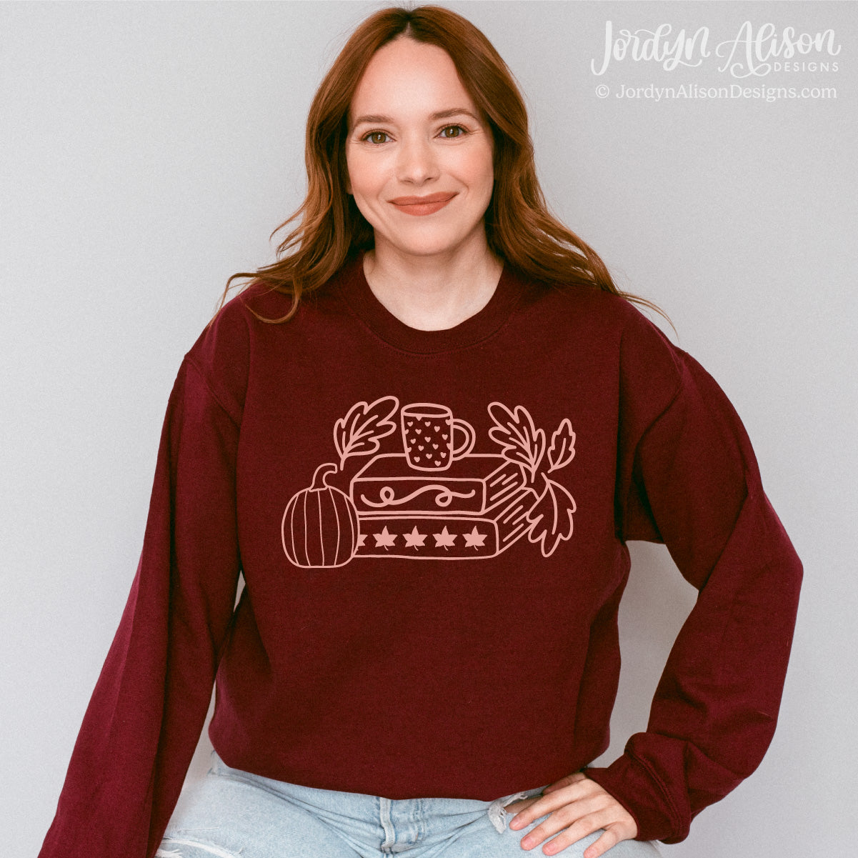 Fall Book Stack Sweatshirt