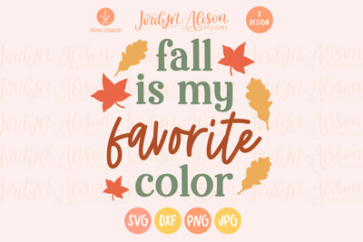 Fall is my Favorite Color SVG