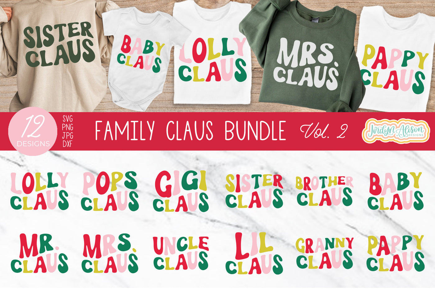 Family Claus SVG Bundle Vol 2