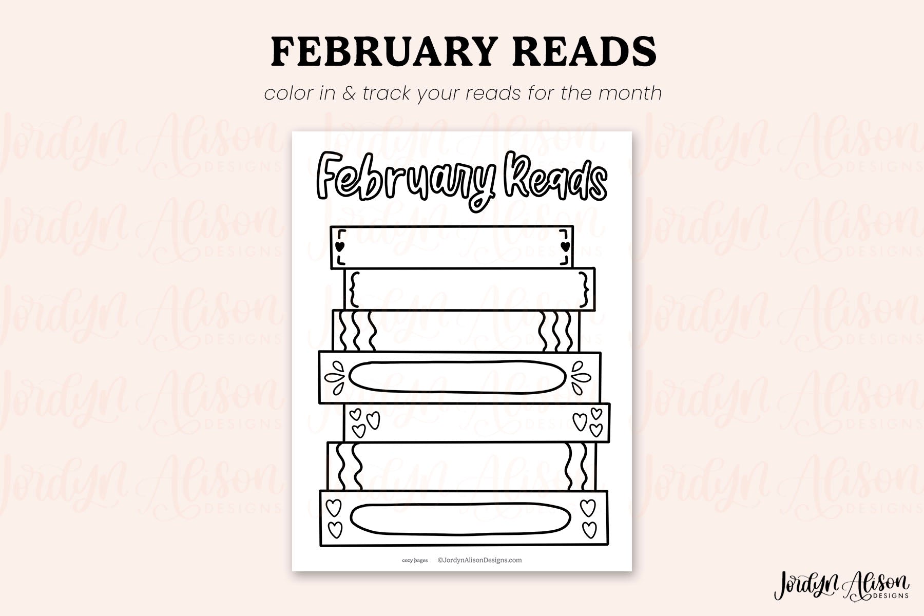 February Reads Printable