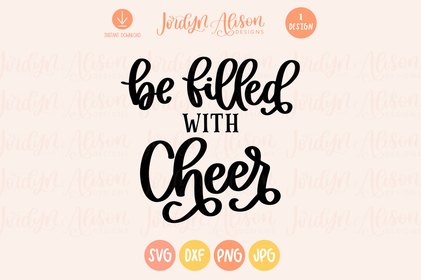 Be Filled with Cheer Christmas SVG