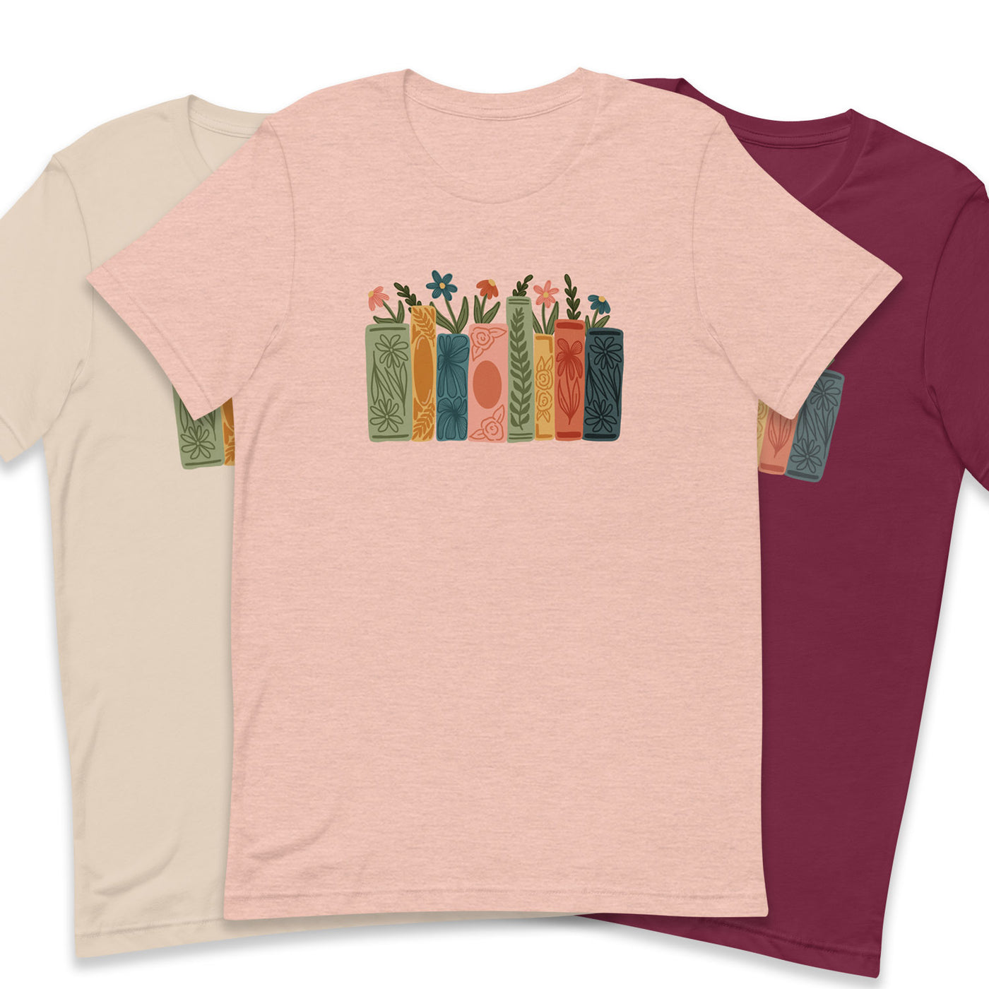 Floral Book Stack Tee