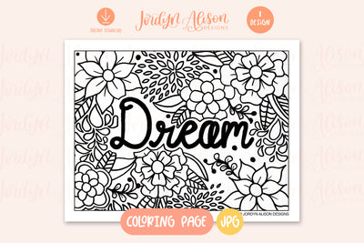 Dream Coloring Page