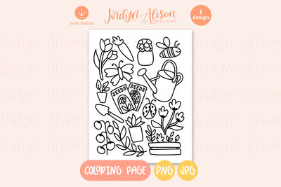 3 Cozy Garden Coloring Pages