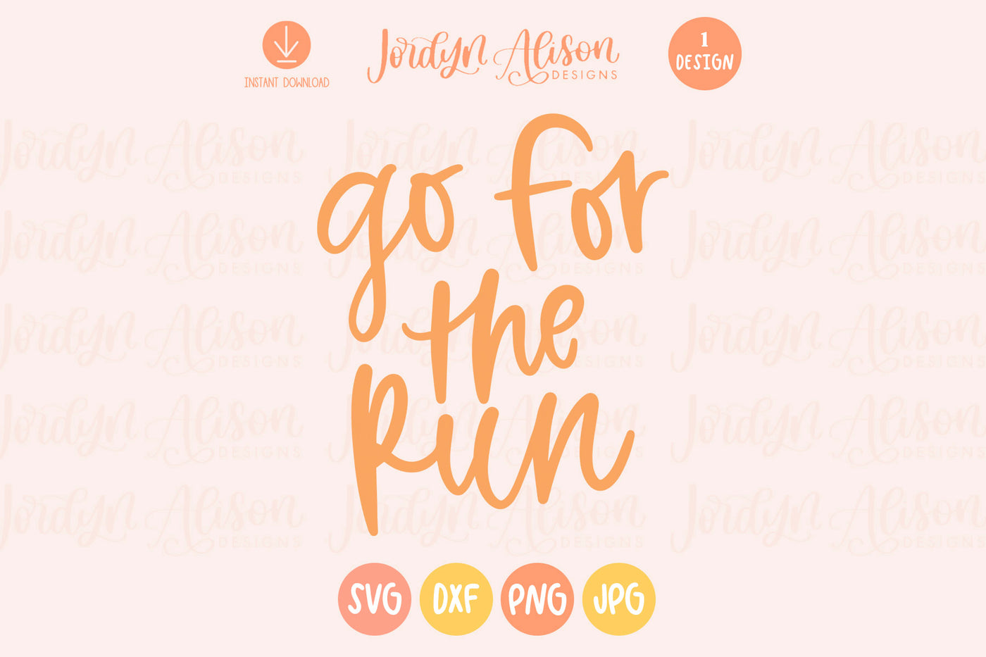 Go for the Run SVG