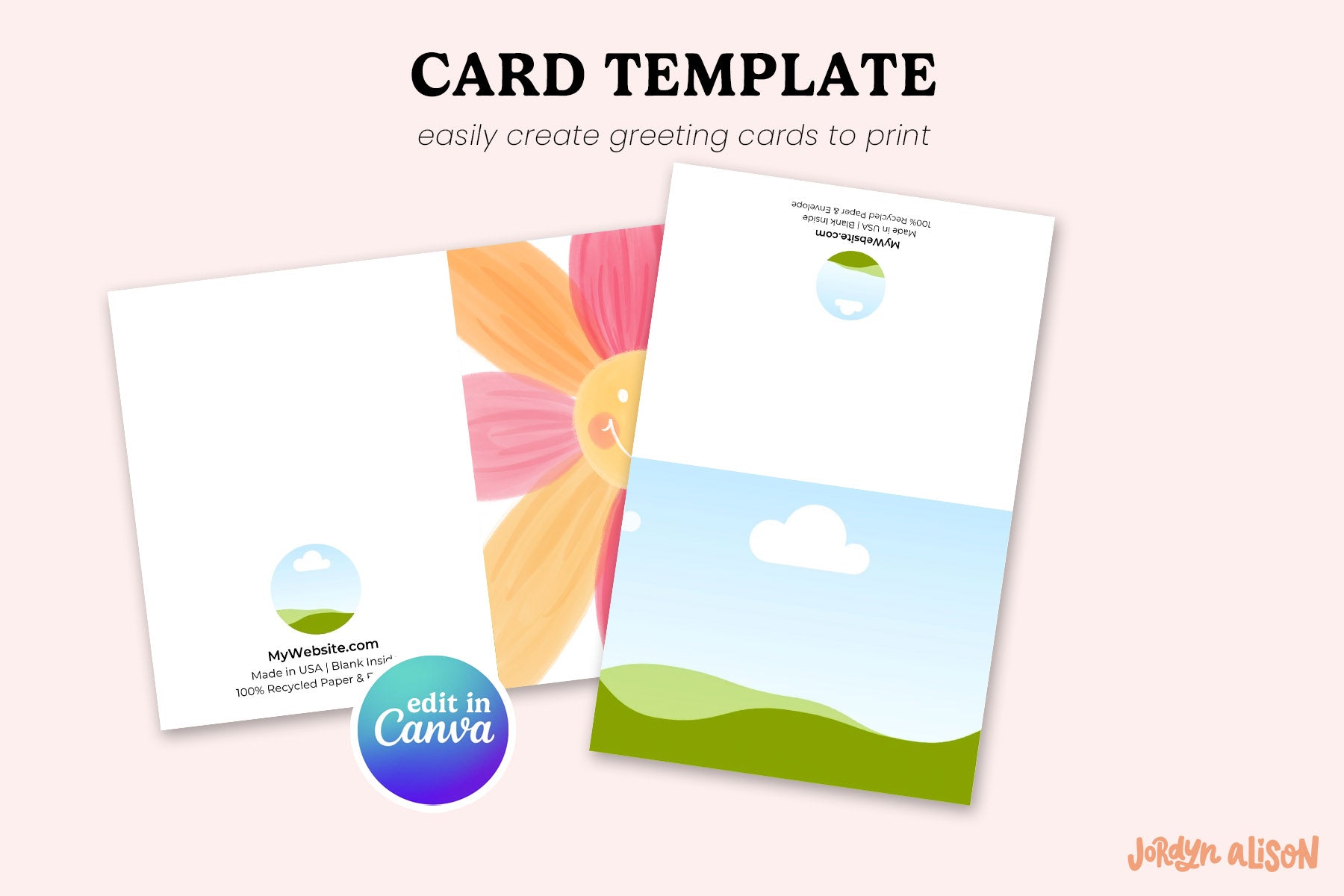 Greeting Card Canva Template