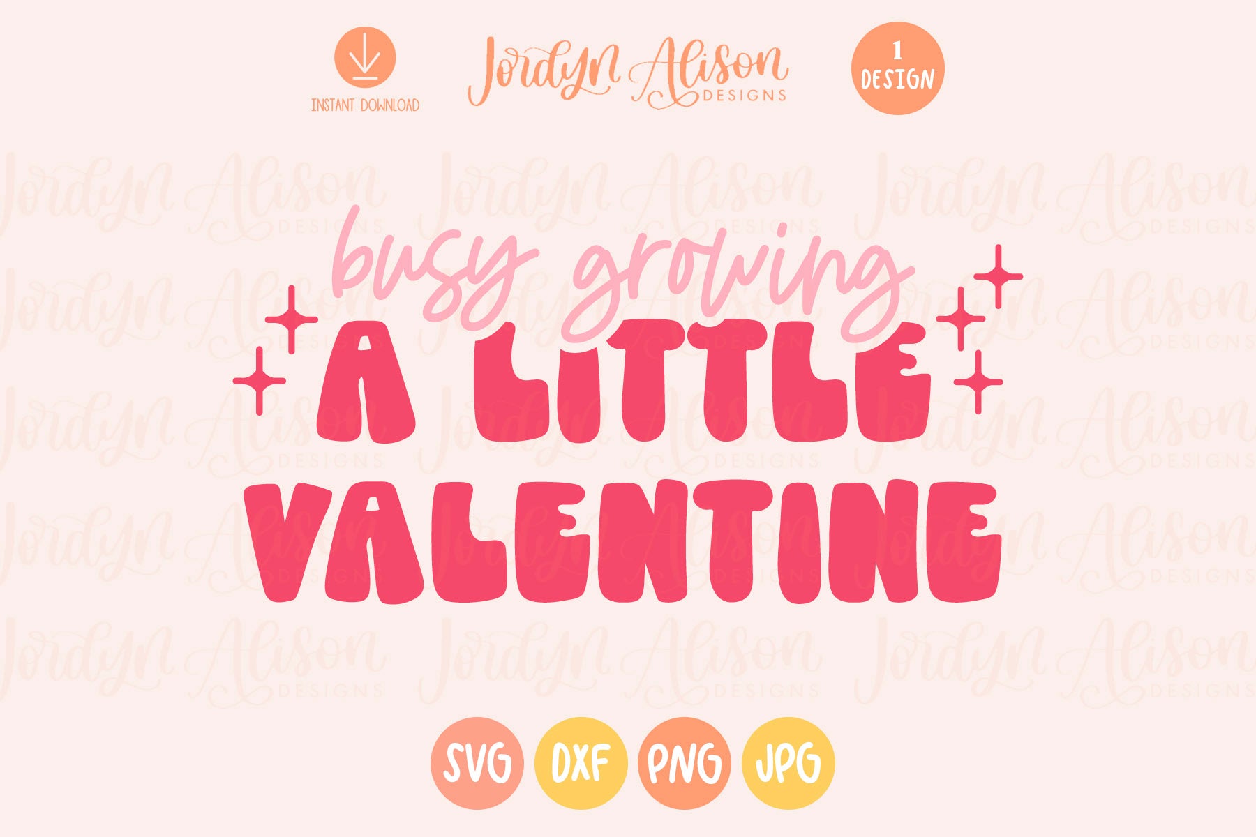 Growing a Little Valentine SVG